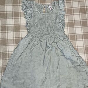 Cat & Jack Light Blue Ruffle Kids Dress
